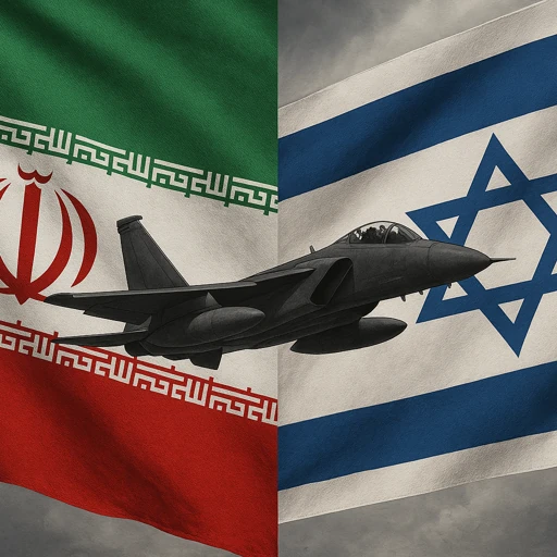 پرچم اسراییل و ایران