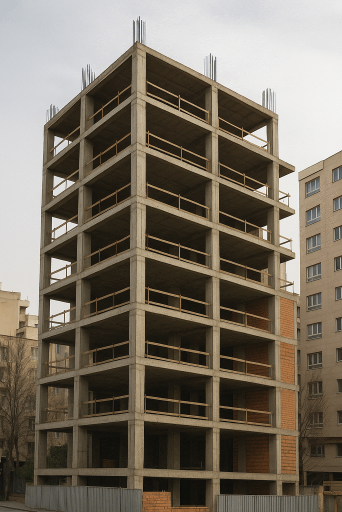 عکس ساختمان نیمه کاره