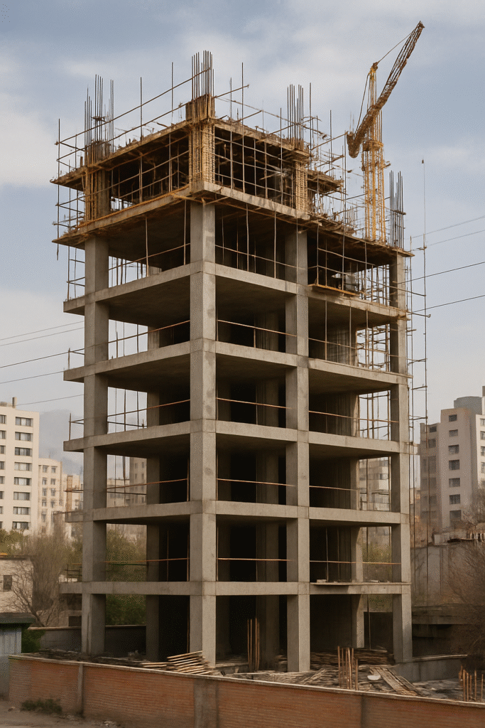 عکس ساختمان نیمه کاره