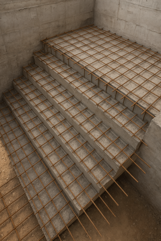 عکس میلگرد راه پله