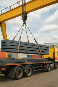 عکس بارگیری آهن آلات